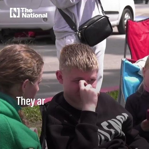 More Ukrainian refugees arrive at camp on US-Mexico border