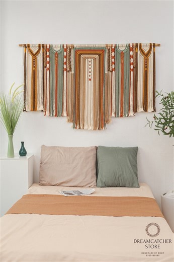 Extra Large Macrame Wall Hanging, Bohemian Decoration, Woven Wall Hanging, Macrame Mural, Housewarming Gift, Headboard - Etsy