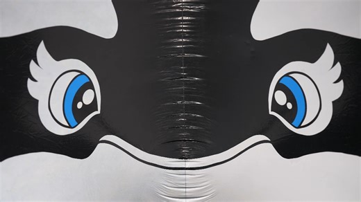 【inflatable world】5M超大的IW鲸鱼充气（含内部视角）