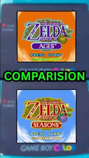 Zelda Oracle of Ages VS Seasons
