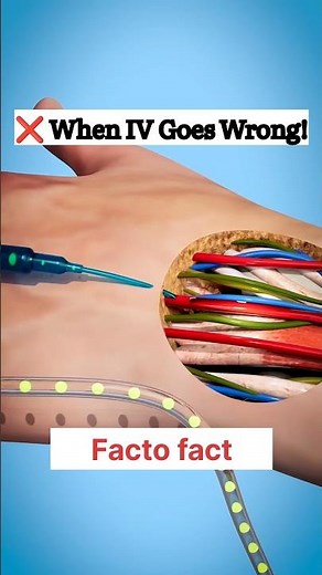 💉 What Happens If an IV Misses Your Vein? | #shorts