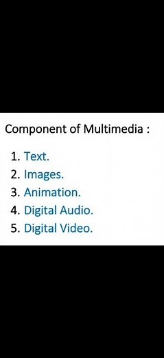 Component of multimedia