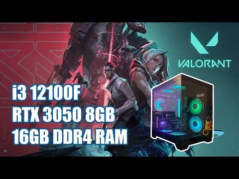 VALORANT AT 1080P, INTEL CORE i3 12100F RTX 3050 8GB, 16GB DDR4 RAM, BUDGET BUILD 2026.