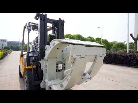 HULKMAN Paper Roll Clamp Forklift Truck Working Demo 🚜📦