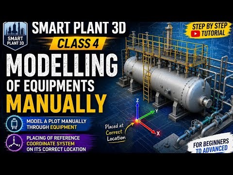 SP3D Tutorial Class 4 | Creating Equipment Manually and Setting Reference Coordinate System