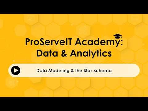 ProServeIT Academy: Data & Analytics Course - Dimensional Modeling & the Star Schema