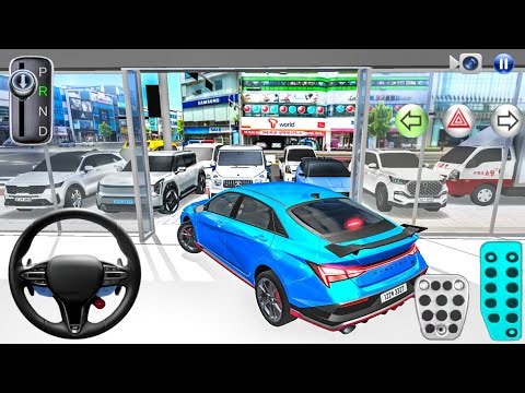 New Hyundai Elantra N Stuck in Showroom Parking Building - 3D Driving Class 2026 - Android Gameplay