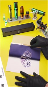 Wormhole Tattoo Stencil Printer Wireless Bluetooth 2,500mAh Battery Portable Tattoo Printer Compatible with Phone & PC for Artists and Beginners - Dark Gray