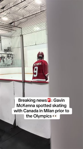 Gavin McKenna Skating with Team Canada Before Olympics