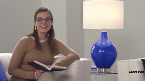 Color + Plus Naval Leo Table Lamp Set of 2 with Dimmers