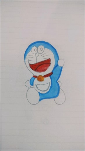 How to draw a doremon cartoon #art #shorts