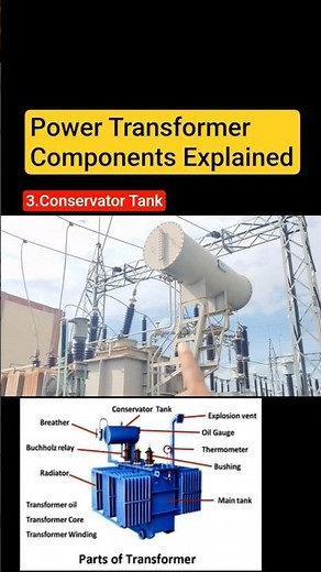 Power Transformer Components Explained #powertransformer #transformer #electrical