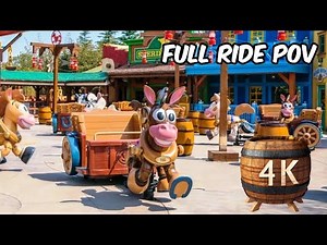 WOODY'S ROUNDUP | 胡迪牛仔嘉年华 | Full Ride POV 4K | Shanghai Disneyland