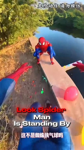 🕷️ Spider-Man’s Balloon Rescue Challenge! 🎈🔥#shorts #shortsfeed