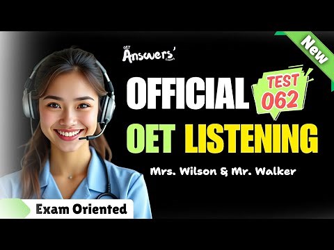 OET Listening Practice Test with Answers #oet #oetexam #oetnursing #oetlisteningtest