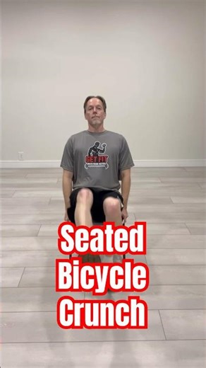 Seated Bicycle Crunch