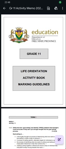 Grade 11 Activity Book Life Orientation #teacher #lifeorientation #parent #grade11 #learner