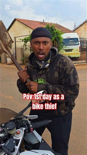 When the bike robbery doesn't go according to plan 😂🏍️ #bikelife