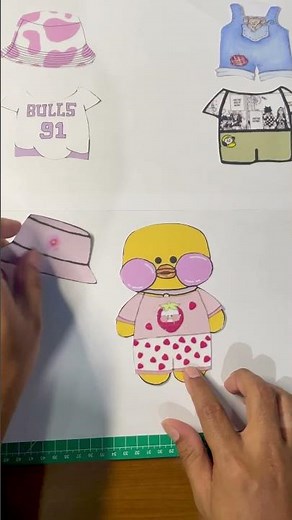 Adorable Paper Duck 🦆 🦆 Outfit : Fun and Fashion #diy #paperdoll #papercraft