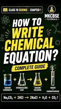 How to Write Chemical Equation? | Class 10 Science Chapter 1 | CBSE 2026–27 #shorts