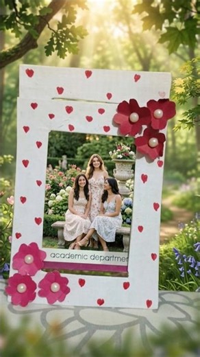 DIY Cute 2 in 1 Photo Frame 🖼️ #shorts #craft #art