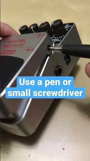 How to change Behringer guitar pedal batteries.
