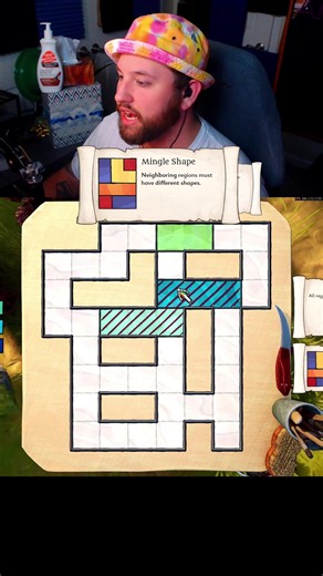 How Fast Can YOU Solve This Puzzle? Satisfying Glass Puzzle Game if you did not know this game is called The Artisan of Glimmith A logic puzzle where you paint stained glass according to set rules. Similar to bent blocks you must fit small pieces of glass to feel out a panel following certain rules or special shapes to complete the task puzzle. #gaming #indiegames #puzzlegames #andyslapspuzzles #theartisanofglimmith
