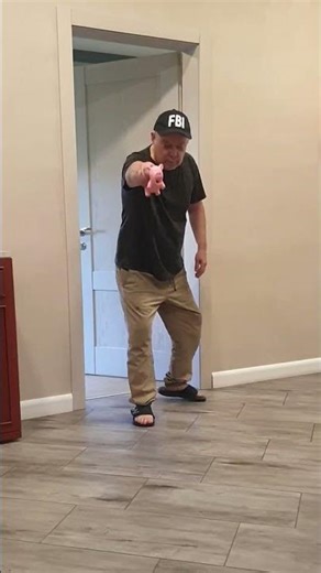 The dog finds a squeaking dog toy