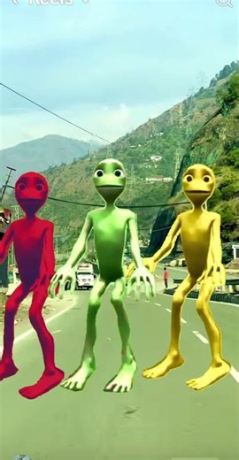 Big alien chase T-rex chasingpart-186#sorts #alien#YouTube#alien
