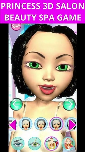 Princess 3D Salon - Beauty SPA Game #Shorts