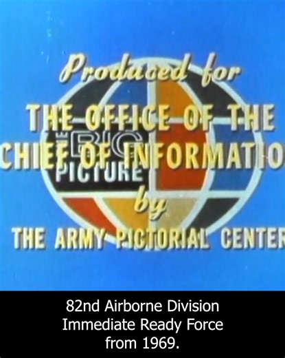 Cool video from 1970 (filmed in 1969) talking about the 82nd Airborne Division Immediate Ready Force! | Red Falcon Historical Society