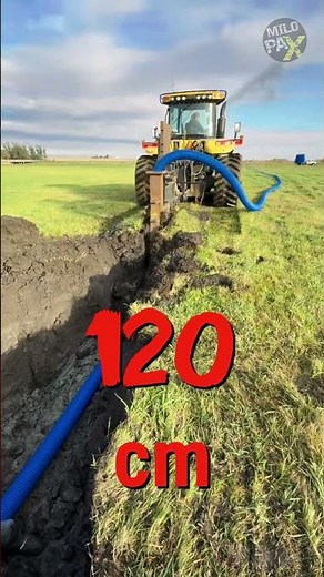 How Do Farmers Drain Fields Without Digging Trenches? 😱🚜