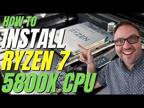 How to Install a Ryzen 7 5800X CPU on a Gigabyte X570 Aorus Elite WiFi Motherboard