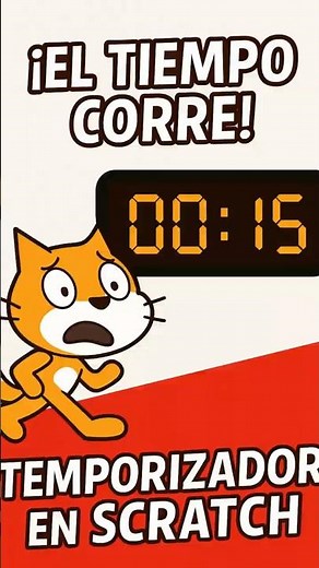 ⏱️ ¡Haz un CRONÓMETRO en Scratch en solo 60 segundos! ⌛#Scratch #ScratchTutorial
