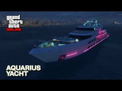 Aquarius Yacht - Interior + Exterior Tour in First Person | GTA Online | GTA 5 Galaxy Super Yacht