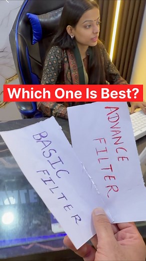 67K views · 2.8K reactions | Basic Filter vs Advanced Filter! Which One Is Best?  | Excel Wale Sir | Facebook