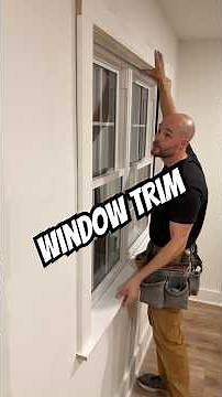 Window trim installation ￼