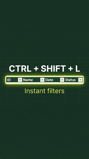 Turn Excel filters on and off instantly
