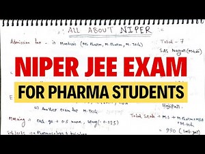 NIPER Exam for Pharmacy Students | How to get into NIPER - A Complete Guidance | Being Pharmacist