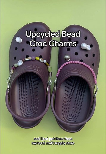 DIY Upcycled Croc Charms Using Second-Hand Beads