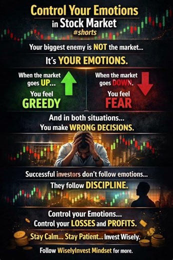 Control Your Emotions in Stock Market #shorts