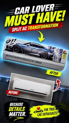 POV: Your Split AC is a Car Lover Too! 🚗❄️ | Must Have AC Mod for Car Enthusiasts