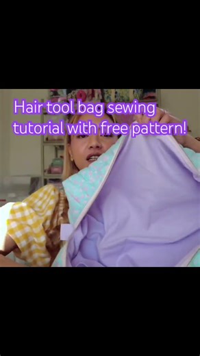 #sewingtutorial #hairtoolbag #everyone sewing tutorial on how to make hair tool bag
