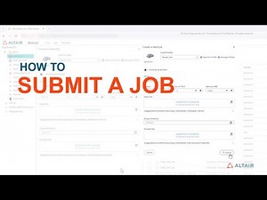 How to Submit a Job Using Altair Access
