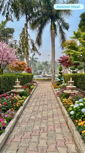 Architect Hitesh (sunny) on Instagram: "Park Renovation 👌👌🌸 #viral #explore #explorepage"