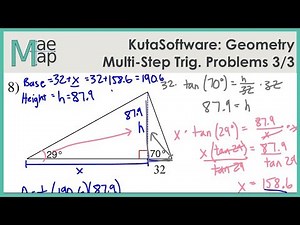 KutaSoftware: Geometry- Multi-StepTrig Problems Part 3