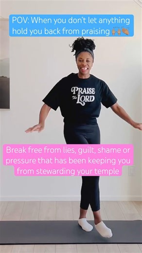 Praise God with your whole body! #christianfitness #joyfulworkout #faithandfitness