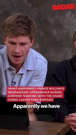 Fans were not ready for this! Prince William’s “bedraggled” look during his Dancing With The Stars cameo has the internet doing a double-take. Link below for details! (🎥: X) https://radaronline.com/p/prince-william-bad-appearance-surprise-dancing-with-the-stars-cameo/ | Radar Online