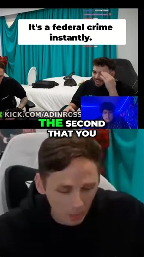 ALEXFLO on Instagram: "Jake & Adin Ross talk federal crime. Did Adin push the jammer button? Things get real, real fast. #FederalCrime #AdinRoss #Jake #Jammer #Controversy"