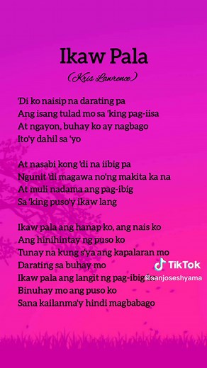 Ikaw Pala Kris Lawrence Lyrics – OST The Innocent Man